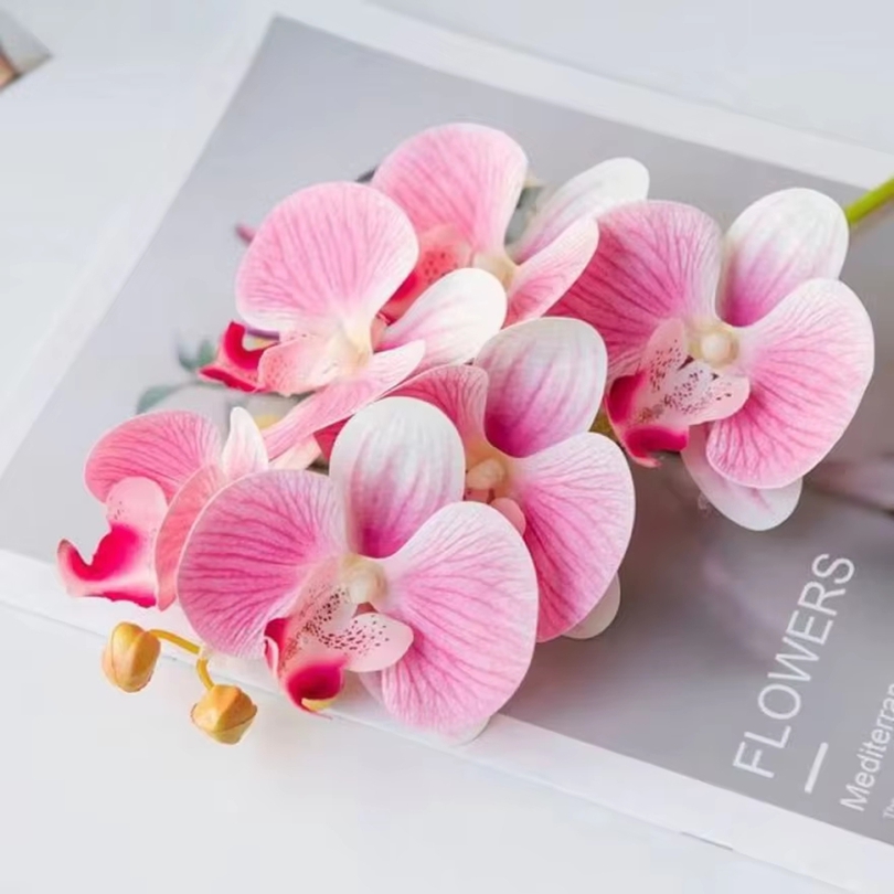 Florist Supply Vases - 3D sztuczne kwiaty plastikowy motyl orchidea