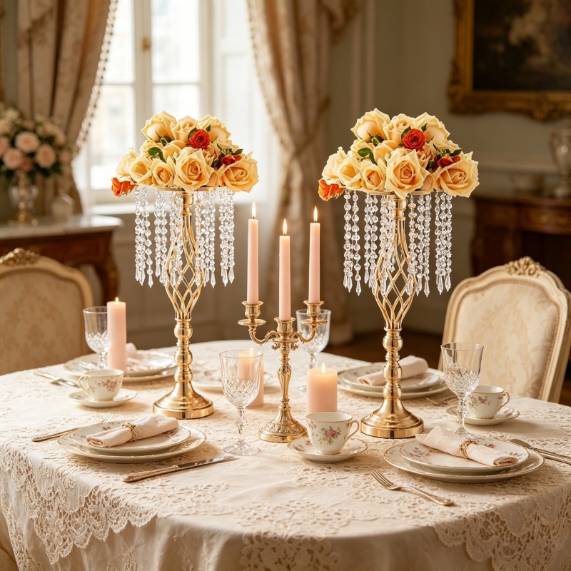 Elegancki, wysoki, złoty krysz – Florist Supply Vases recenzja i cena