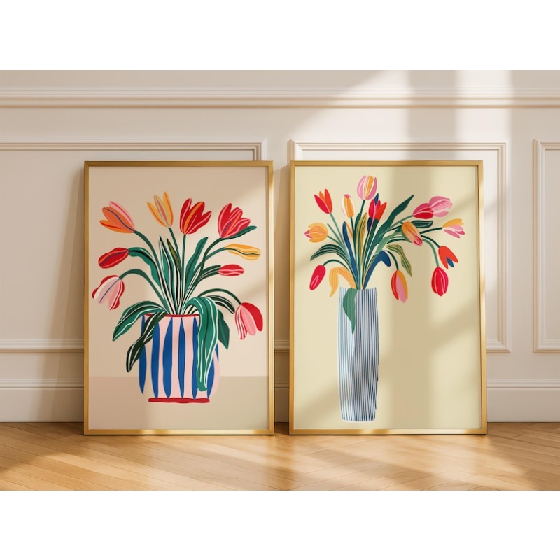 2 szt. Obrazów na płótnie z tu – Florist Supply Vases recenzja i cena